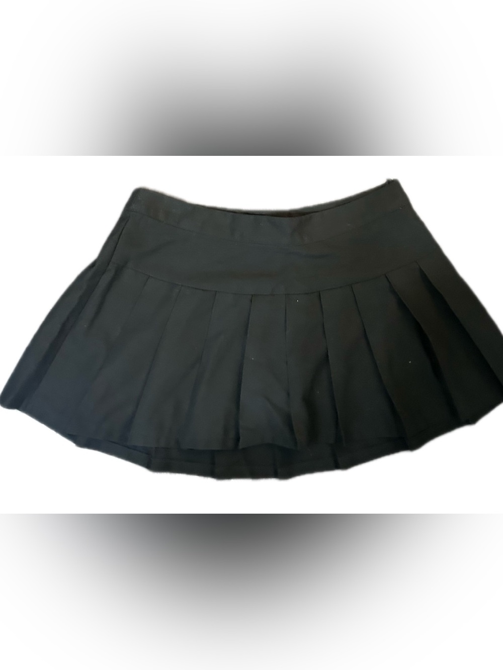 Garage Black Pleated Mini Skirt Size M